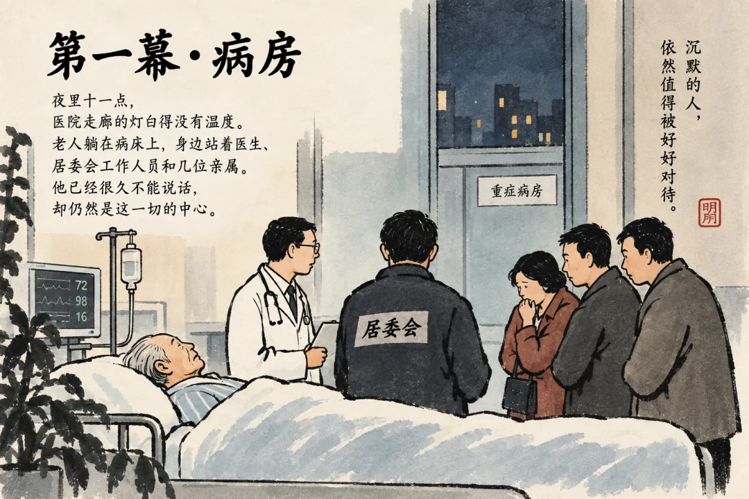 当老人沉默以后,谁在替他说话? — 原文配图